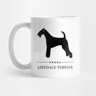 Airedale Terrier Black Silhouette Mug